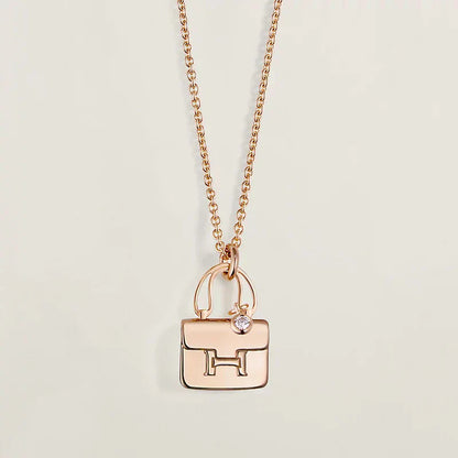 [Gaonasi]AMULETTE PEDANT ROSE GOLD NECKLACE