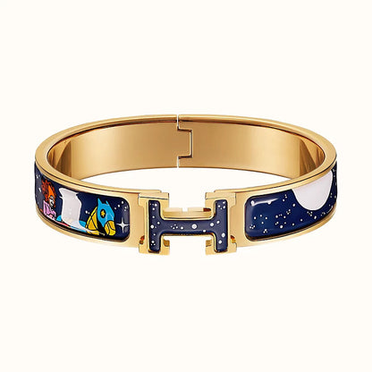 [Gaonasi]H STAR AND MOON BRACELET 12MM