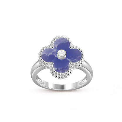 [Gaonasi]CLOVER SILVER DIOMND RING COLLECTION