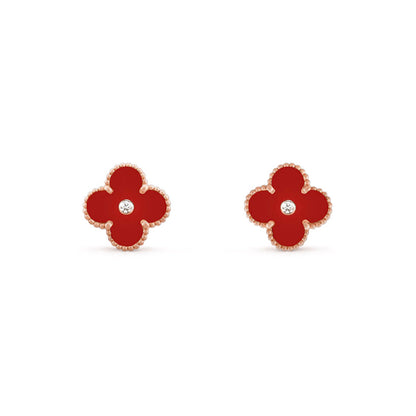 [Gaonasi]CLOVER  15MM DIAMOND EARRINGS COLLECTION