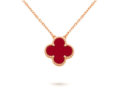 [Gaonasi]CLOVER 15MM SINGLE FLOWER NECKLACE COLLECTION