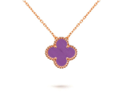 [Gaonasi]CLOVER 15MM SINGLE FLOWER NECKLACE COLLECTION
