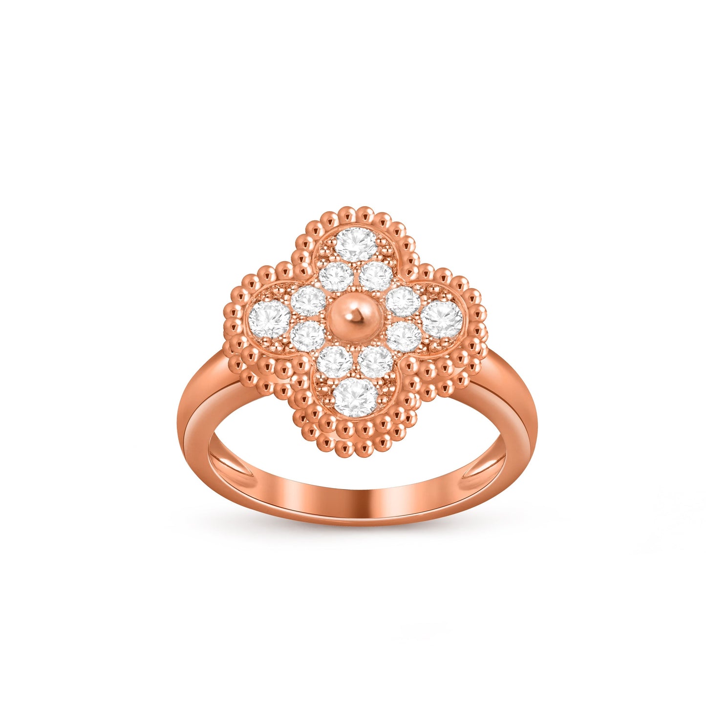 [Gaonasi]CLOVER RING ROSE GOLD COLLECTION