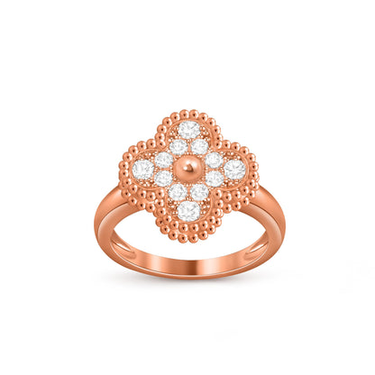 [Gaonasi]CLOVER RING ROSE GOLD COLLECTION