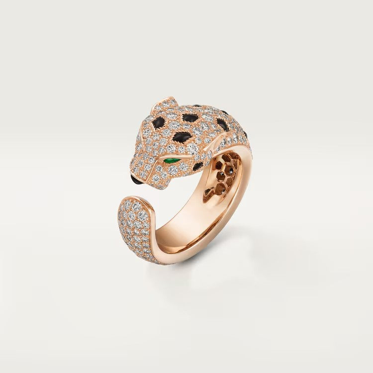 [Gaonasi Jewelry]PANTHERE SPOTTED FULL DIAMOND MEDIUM RING