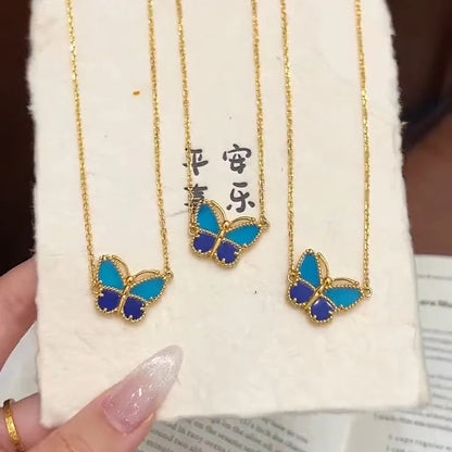 [GAONASI] 2026 NEW LUCKY BUTTERFLY 1 MOTIFS NECKLACE