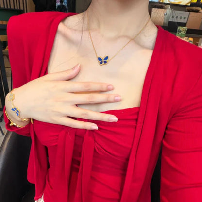 [GAONASI] 2026 NEW LUCKY BUTTERFLY 1 MOTIFS NECKLACE