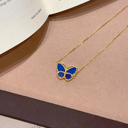 [GAONASI] 2026 NEW LUCKY BUTTERFLY 1 MOTIFS NECKLACE