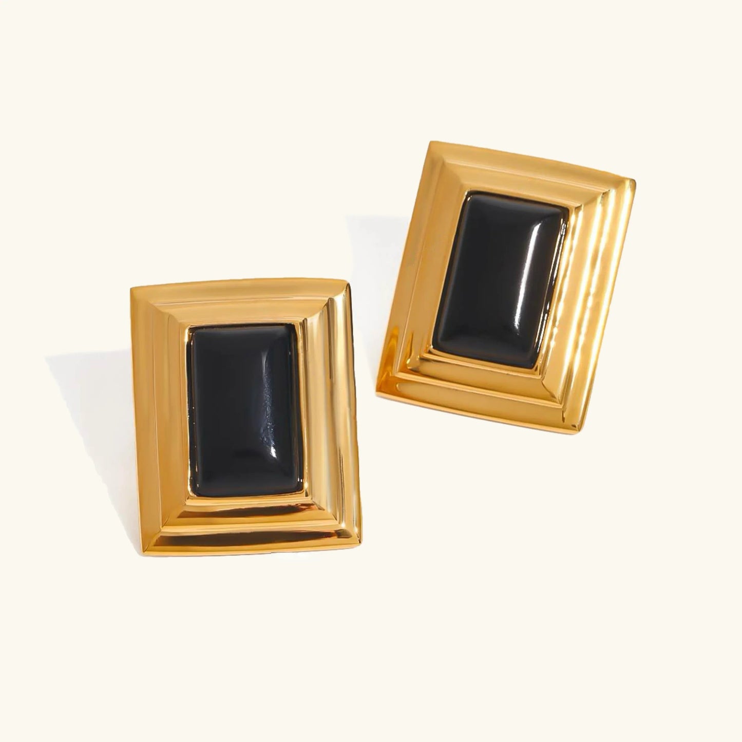 [Gaonasi]Sybil Gold Enamel Earrings