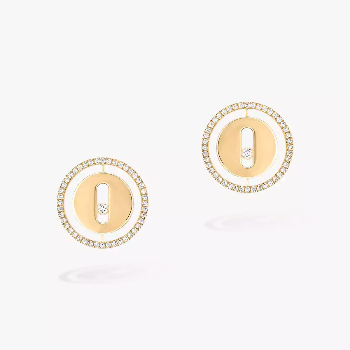[Cadisa]Lucky Move Diamond Earrings