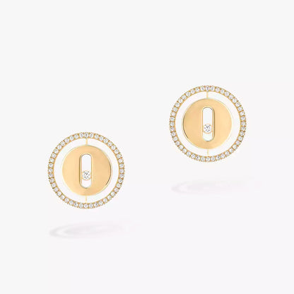 [Cadisa]Lucky Move Diamond Earrings