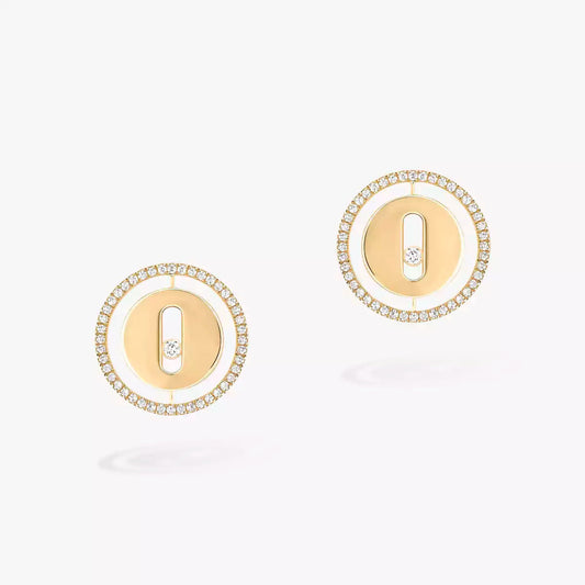 [Cadisa]Lucky Move Diamond Earrings