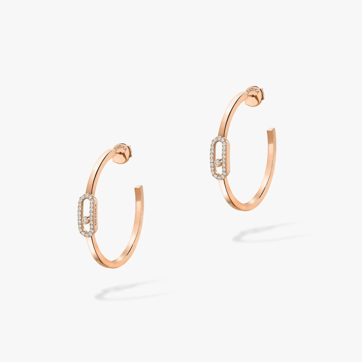 [Cadisa]CREOLES MOVE UNO PM DIAMOND EARRINGS
