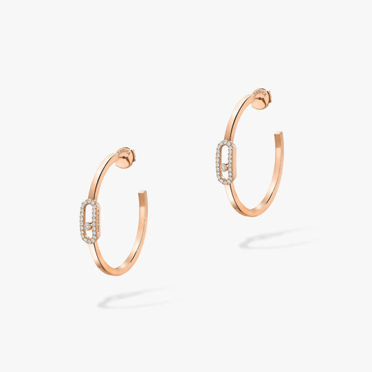 [Cadisa]CREOLES MOVE UNO PM DIAMOND EARRINGS