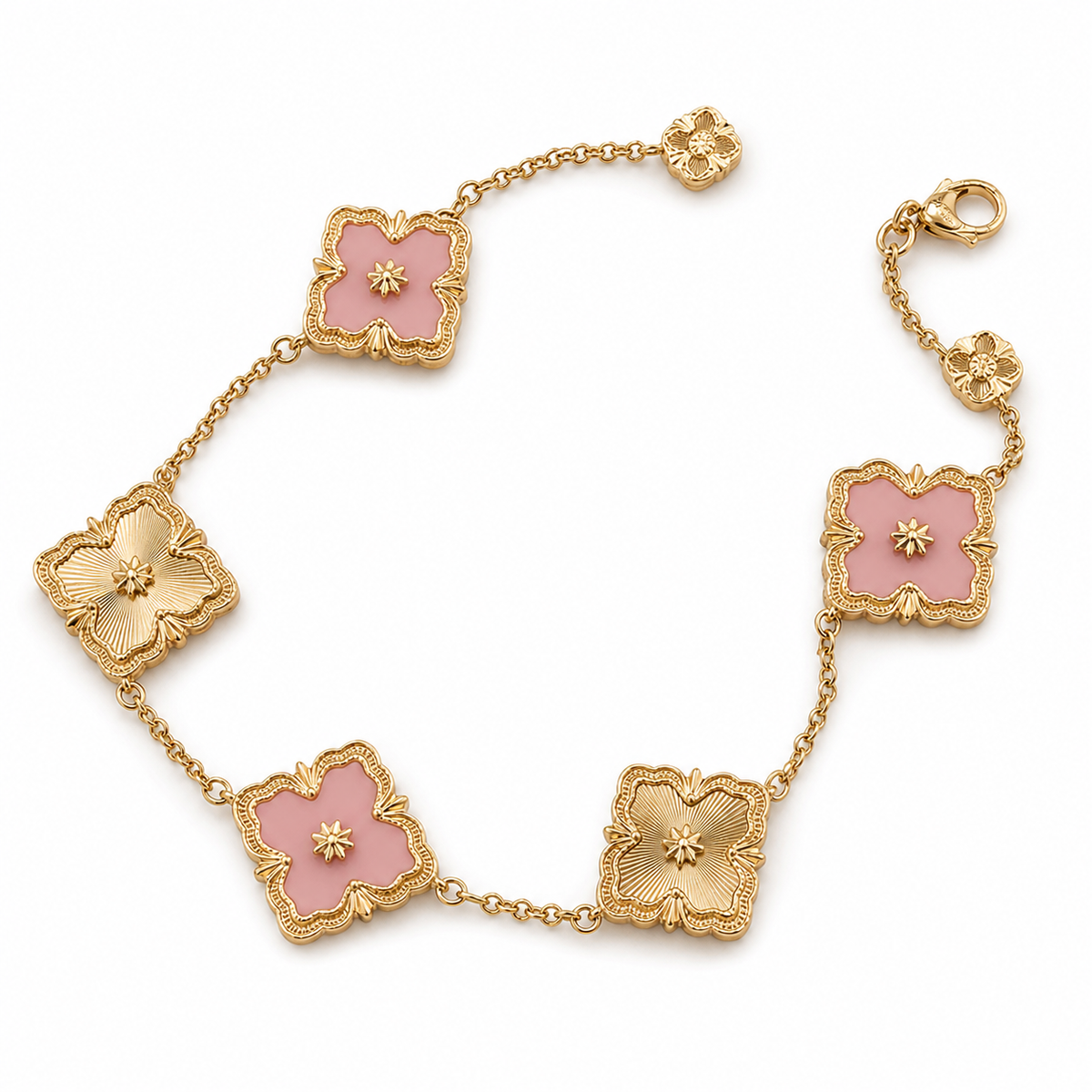 [Cadisa JEWELRY] OPERA 5 MOTIFS TULLE ENAMEL BRACELET