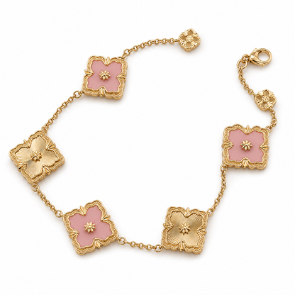 [Cadisa JEWELRY] OPERA 5 MOTIFS TULLE ENAMEL BRACELET