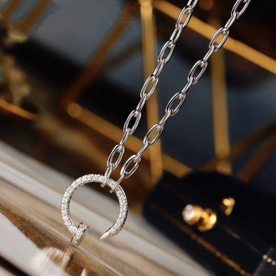 [Gaonasi Jewelry]JUSTE NECKLACE FULL DIAMONDS
