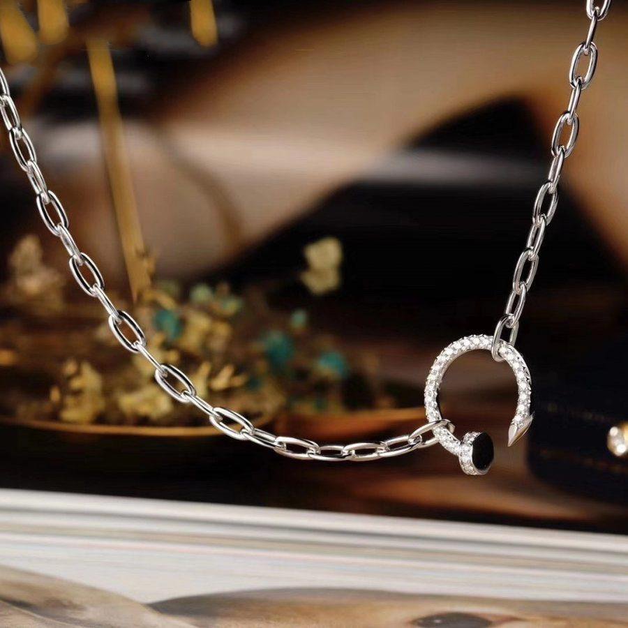 [Gaonasi Jewelry]JUSTE NECKLACE FULL DIAMONDS