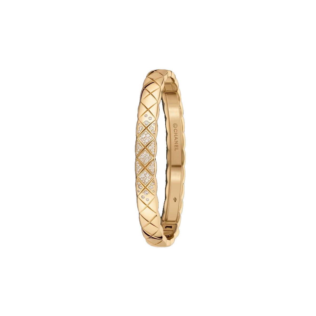 [Cadisa]KOKO CRUSH HALF DIAMONDS GLOD SILVER ROSE GOLD