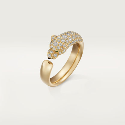 [Gaonasi Jewelry]PANTHERE HALF DIAMOND SMALL RING