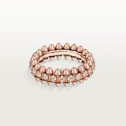 [Gaonasi Jewelry]CLASH 6.4MM SMALL FULL DIAMOND RING