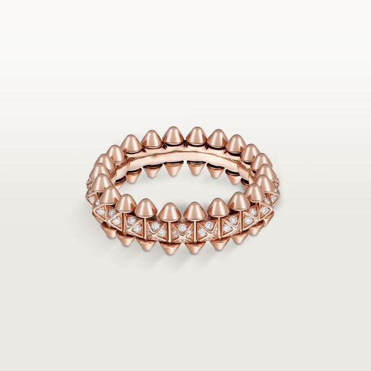 [Gaonasi Jewelry]CLASH 6.4MM SMALL FULL DIAMOND RING