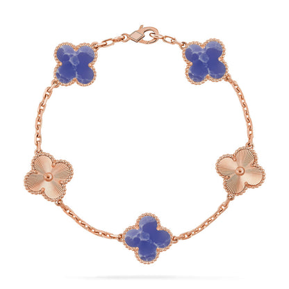 [Gaonasi]CLOVER 5 MOTIF BLUE VEINS BRACELET COLLECTION