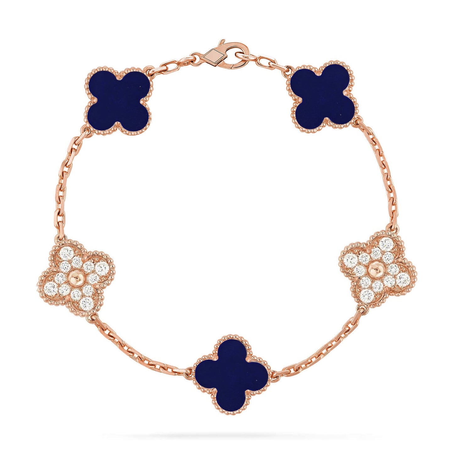[Gaonasi]CLOVER 5 MOTIF LAPIS LAZULI BRACELET COLLECTION