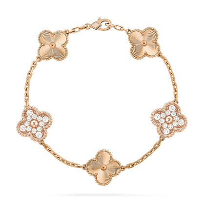 [Gaonasi] CLOVER 5 MOTIF LASER BRACELET COLLECTION