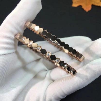 [Gaonasi]BEE LOVE PINK GOLD DIAMOND BRACELET