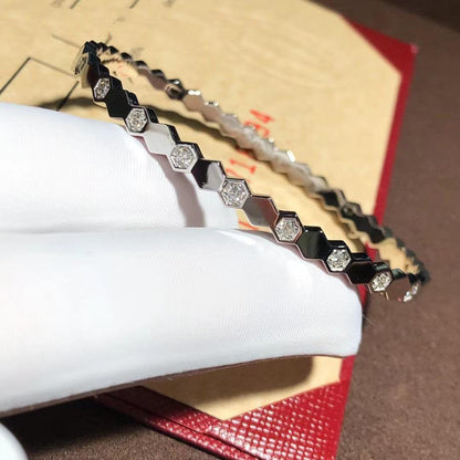[Gaonasi]BEE LOVE SILVER DIAMOND BRACELET