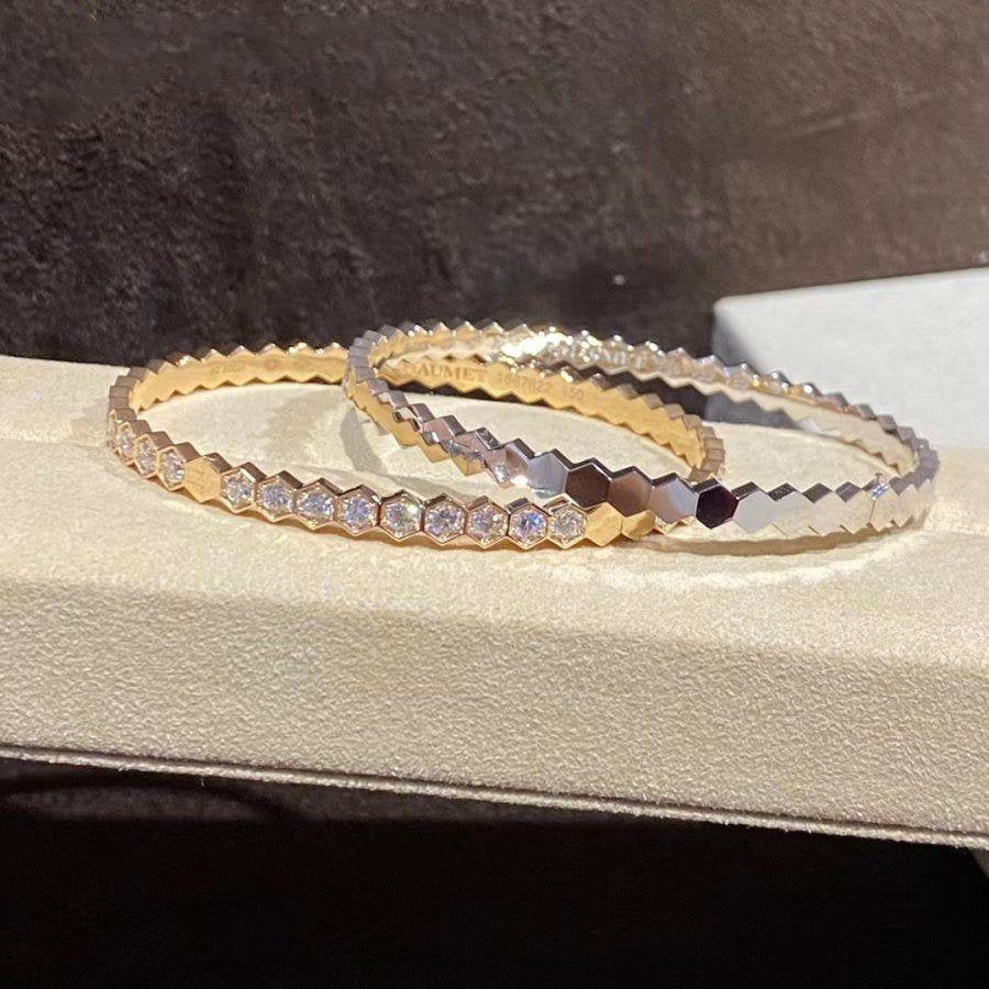 [Gaonasi]BEE LOVE GOLD BRACELET FULL DIAMOND