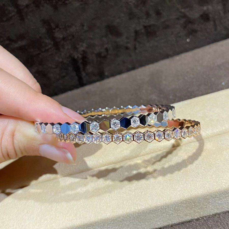 [Gaonasi]BEE LOVE GOLD BRACELET FULL DIAMOND