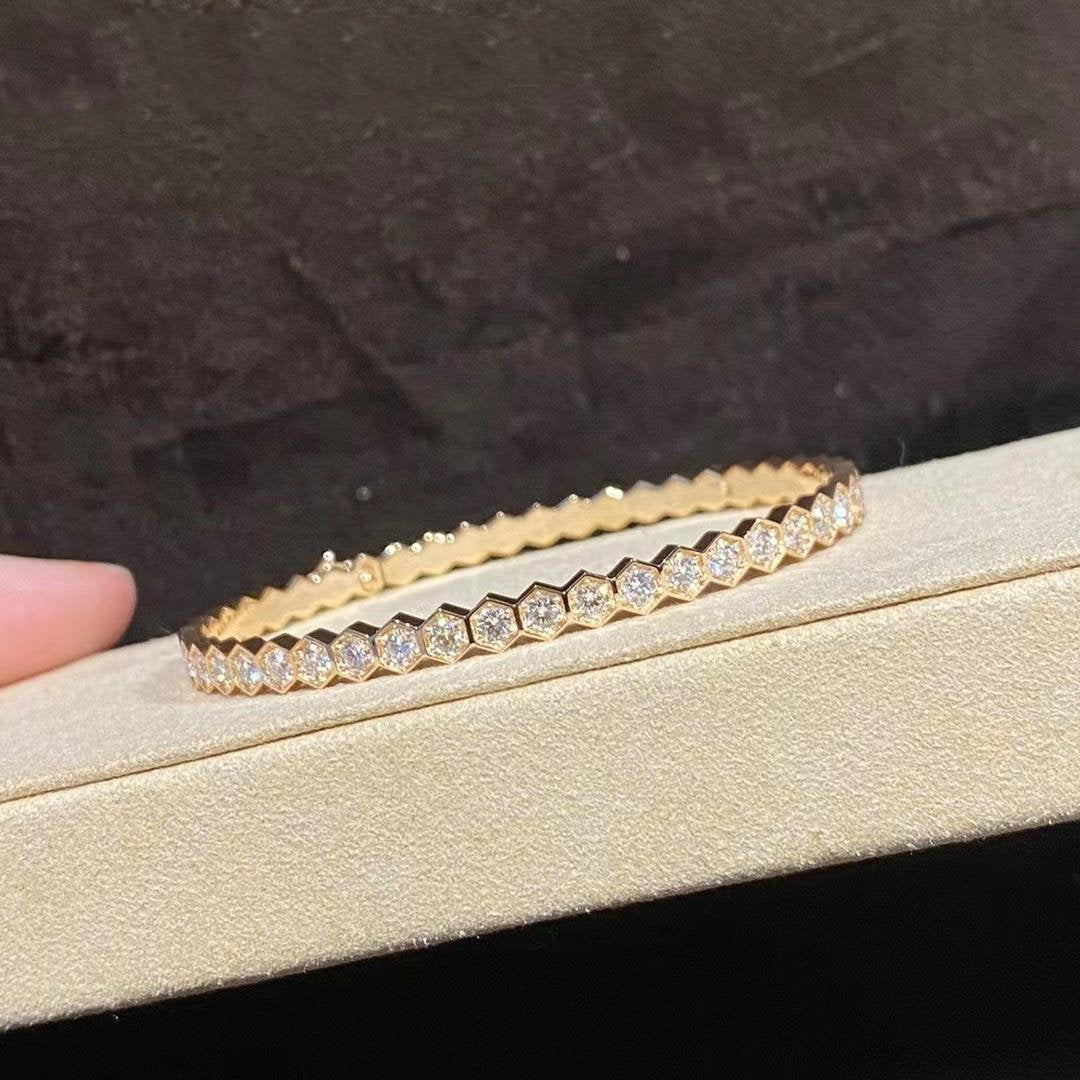 [Gaonasi]BEE LOVE GOLD BRACELET FULL DIAMOND