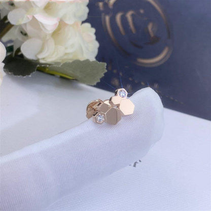 [Gaonasi]BEE LOVE PINK GOLD DIAMOND EARRINGS