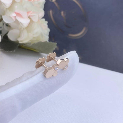 [Gaonasi]BEE LOVE PINK GOLD DIAMOND EARRINGS