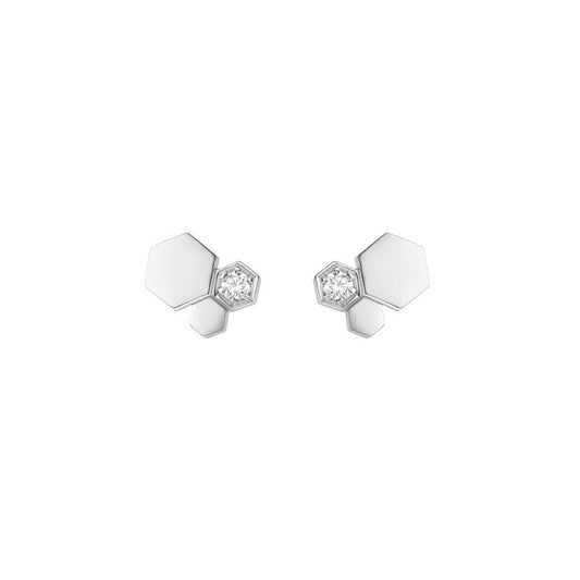 [Gaonasi]BEE LOVE SILVER DIAMOND EARRINGS