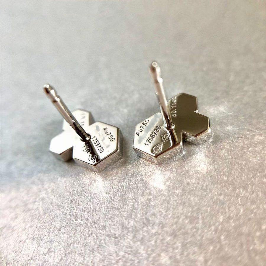 [Gaonasi]BEE LOVE SILVER DIAMOND EARRINGS