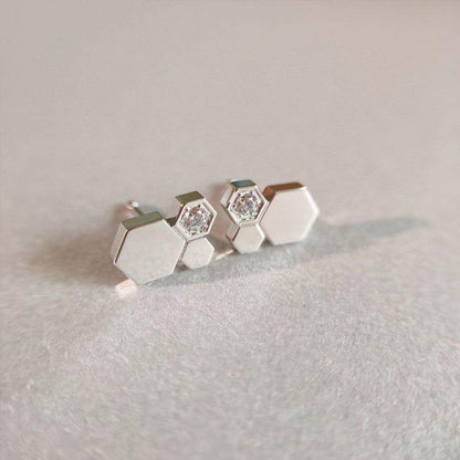 [Gaonasi]BEE LOVE SILVER DIAMOND EARRINGS