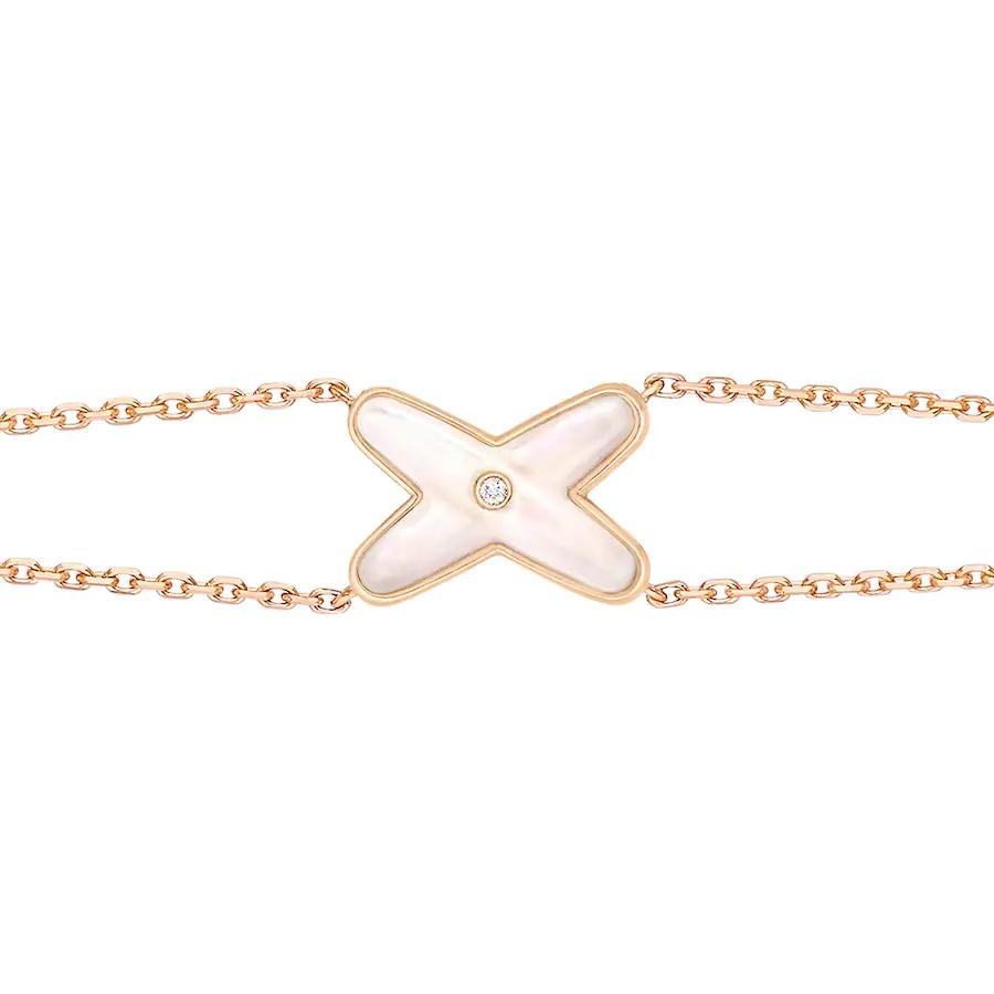 [Gaonasi]JEUX BRACELET WHITE MOP PINK GOLD 1 DIAMOND