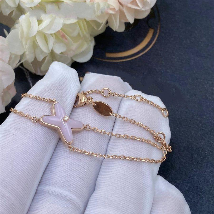 [Gaonasi]JEUX BRACELET PINK MOP PINK GOLD 1 DIAMOND