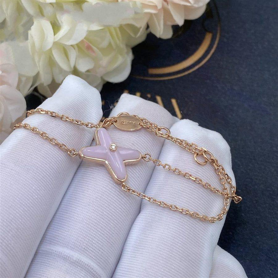 [Gaonasi]JEUX BRACELET PINK MOP PINK GOLD 1 DIAMOND