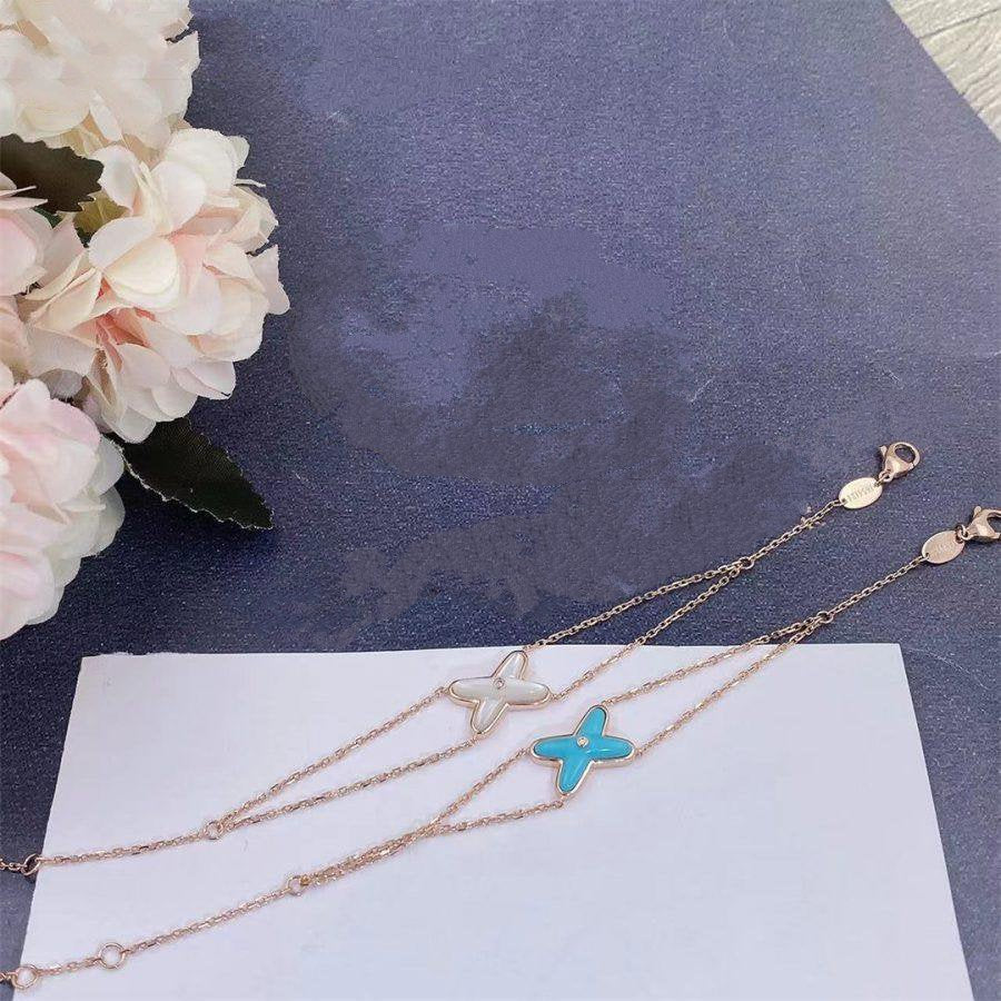 [Gaonasi]JEUX BRACELET TURQUOISE PINK GOLD 1 DIAMOND