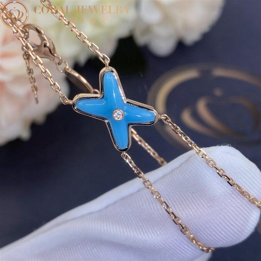 [Gaonasi]JEUX BRACELET TURQUOISE PINK GOLD 1 DIAMOND