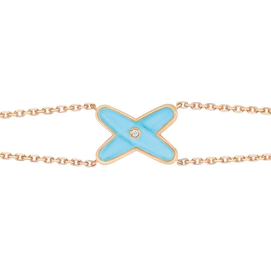 [Gaonasi]JEUX BRACELET TURQUOISE PINK GOLD 1 DIAMOND
