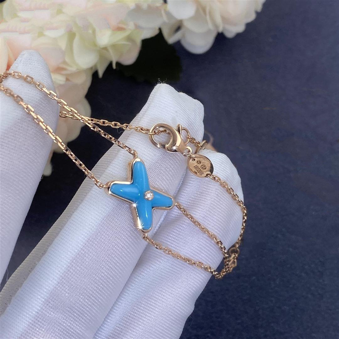 [Gaonasi]JEUX BRACELET TURQUOISE PINK GOLD 1 DIAMOND