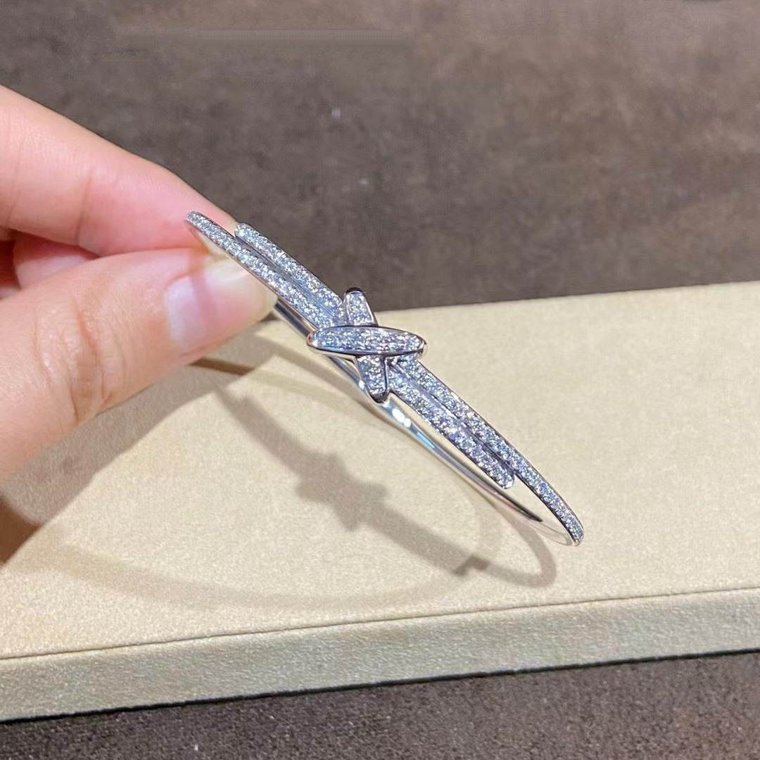 [Gaonasi]JEUX DE BRACELET DIAMONDS SILVER