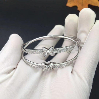 [Gaonasi]JEUX DE BRACELET DIAMONDS SILVER