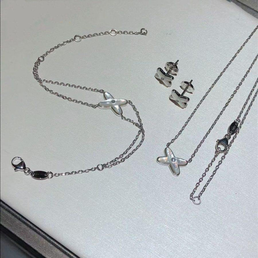 [Gaonasi]JEUX BRACELET WHITE MOP SILVER 1 DIAMOND