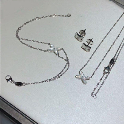 [Gaonasi]JEUX BRACELET WHITE MOP SILVER 1 DIAMOND